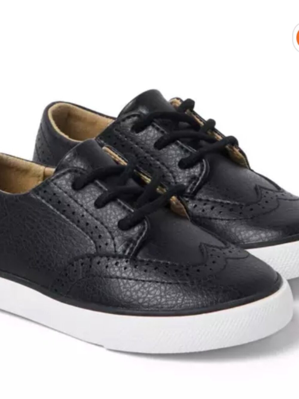 Janie and Jack wingtip sneaker - 6 toddler - Black